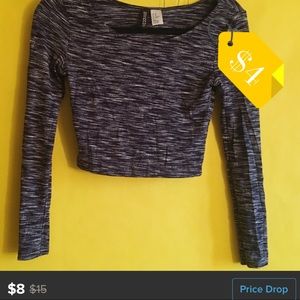 COPY - H&M long sleeve crop top